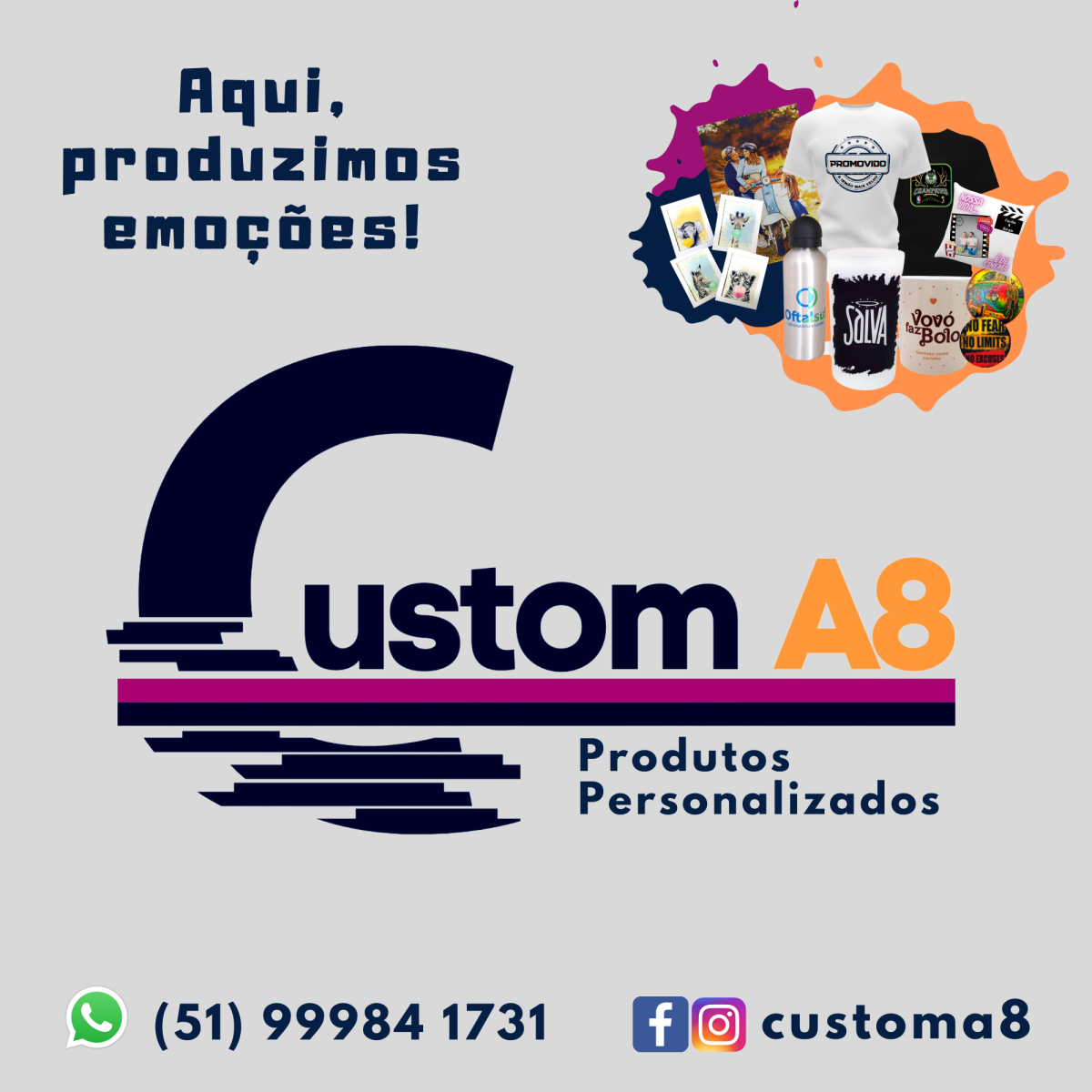 Custom A8 Produtos Personalizados